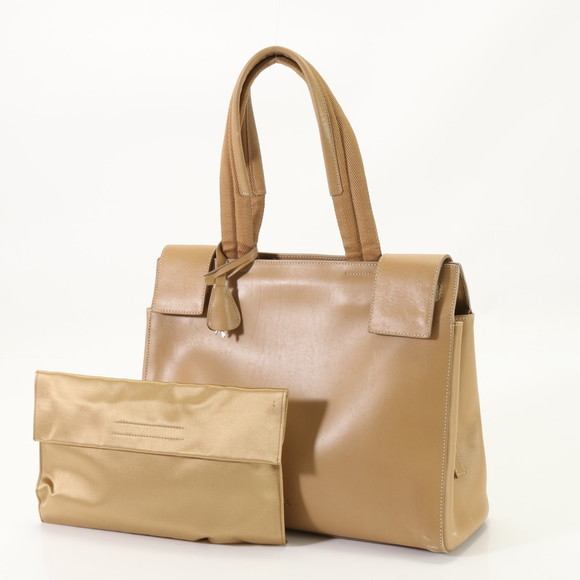 Prada Tote Leather Bag Brown - Picture 1 of 16
